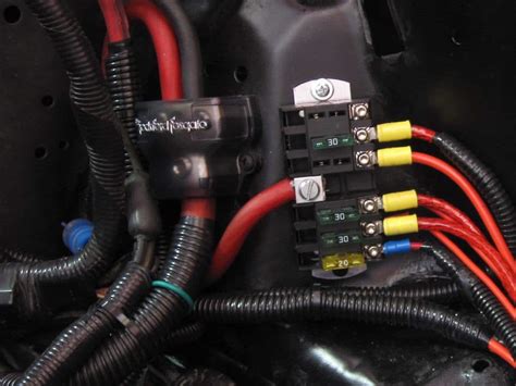 junction box for engine bay|Power distribution block and breaker in engine bay .